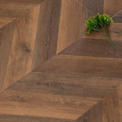 China New Design Anti-slip Surface Herringbone Print Pattern Laminate Flooring for sale