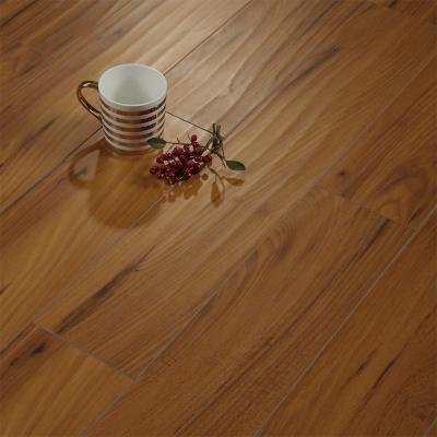 China Hot sale wood flooring CE ac3 ac4 anti-slip handscraped cheap floating wood laminate flooring for sale