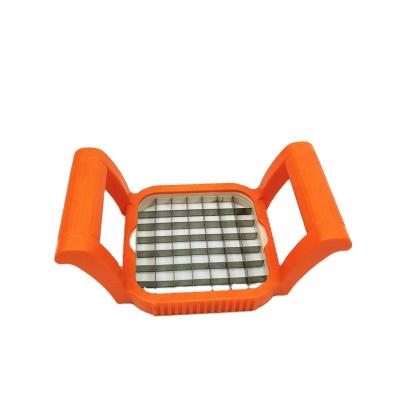 China Plastic Handle Stocked Potato Cutter Slicer French Fries Cutter for sale