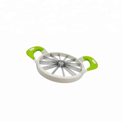 China Sustainable Small Stainless Steel Watermelon Cutter Fruit Vegetable Cutter Slicer For Cantaloupe for sale