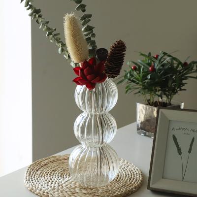 China Modern High Quality Handmade Modern Glass Vase Fashionable New Long Glass Flower Vase for sale