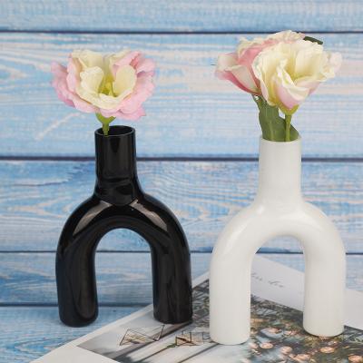 China Modern Luxury Grand Flower Vase Glass Handmade Glass Vases For Home Decor for sale