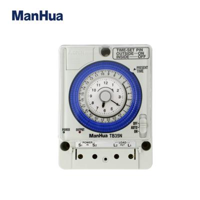 China Manhua TB35N 220V Industrial Coin Operated Timer Switch Mechanical Analog for sale