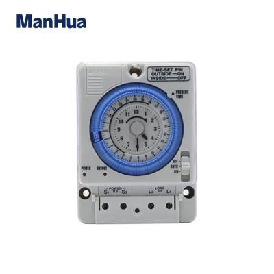 China Mechanical Timer Switch Manhua MT35-N DC 12V Volt 10A Daily Timer for sale