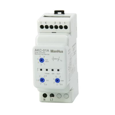 China ManHua 220V 5A AKC-01A Three Phase Sealed Overload Relay With Low Power Protective Relay for sale