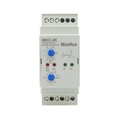 China MANHUA Epoxy MKC-06 China Most Popular Products Phase Failure Phase Sequence Monitor Protective Relay for sale