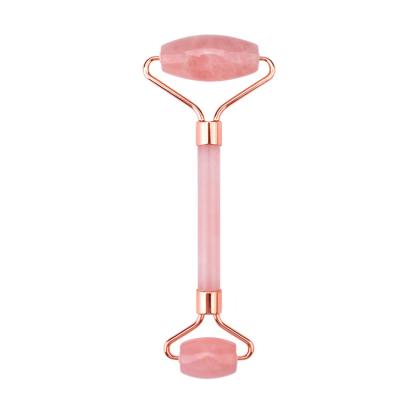 China ROSE Face Lift Beauty Slimming Beauty Tools Face Lift Beauty Gifts For Girls Rose Quartz Jade Surface Roller Belt Box for sale