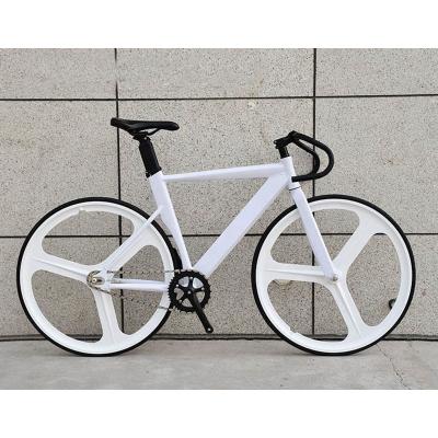 China 700C Street Road Bike Magnesium Alloy Wheel Fixed Gear Bicycle 48cm53cm for sale