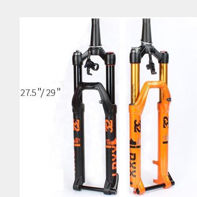 China Brake Light Oil MTB Hydraulic Pressure Air Spring Aluminum Mountain Bike Front Fork Factory for sale