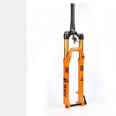 China Lightweight Mountain Bike Air Fork 27.5 29 Inch Air Pressure Orange Fork Front Fork Damping Rebound Adjustment Damper Fox for sale