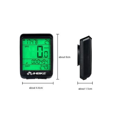 China Fashional Wireless Bicycle Speedometer and Odometer Digital Waterproof Cycle Bike Computer with LCD Display for sale