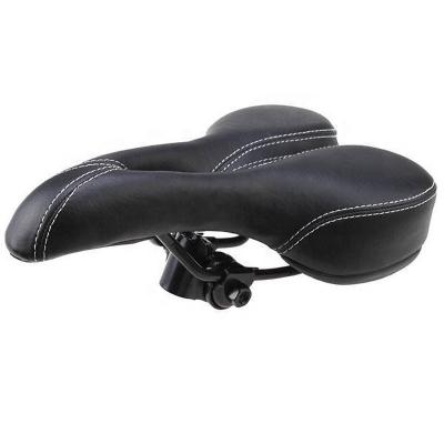 China Bum Wide Saddle Bike Seat Comfortable Soft Wide Bicycle Parts Elastic Cycling Soft Cushioning Pad Comfort Recycling Large for sale