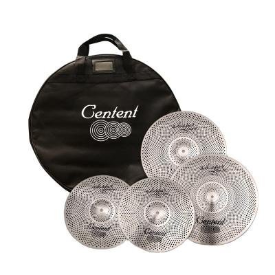 China Silent Cymbals Mute Cymbals 4 PCS Low Volume Silver Cymbals Pack For Quieter Sound 14/16/20 for sale