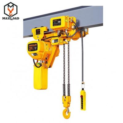 China Machinery Repair Shops 36V 2 Ton Electric Chain Hoist With Control Voltage for sale