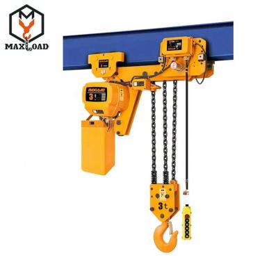 China Hotels Radio Remote Control Type 3 Ton 1 Ton 2 Ton Electric Chain Hoist for sale