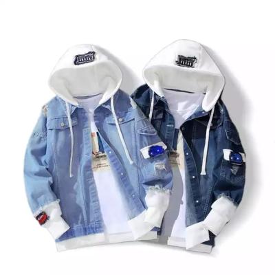 China Wholesale high quality men's jeans jacket denim jacket custom made oversized denim jacket waterproof for men for sale