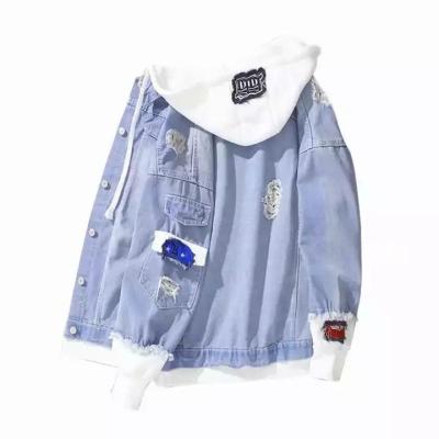 China High Quality Custom Made Denim Jacket Fashion Streetwear Men's Oversized Denim Jackets Waterproof for sale