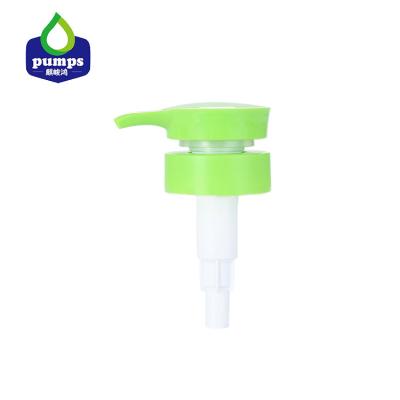 China Non Spill Lotion Pump Round Lid Soap Lotion Dispenser Light Green 33/410 Screw-On Pump for sale