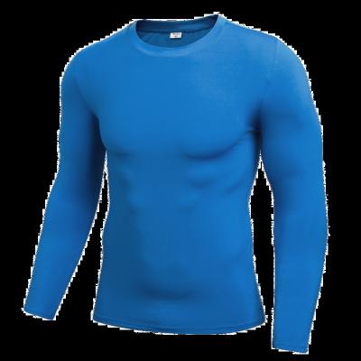 China Breathable Cool Quick Dry Base Layer Compression Sports Long Sleeve Men's Athletic Workout Shirt for sale