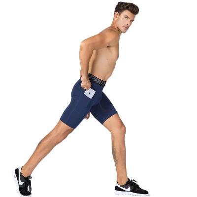 China Anti-Wrinkle Men Sports Fitness Workout Quick Dry Exercise Running Comoression Shortsports Gym Gaiters Shorts for sale