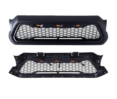 China Sports Genful Grille Compatible With 2012-2015 2012 2013 2014 2015 12 13 14 15 Toyota Tacoma Mesh Matte Black Grill LED Light for sale