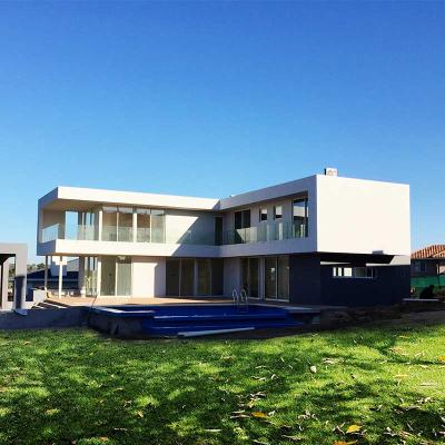 China Beautiful Deepblue Smarthouse Modern Design Steel Frame Villa Prefab Lightweight Luxury Home for sale