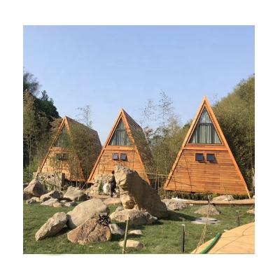 China Deepblue Smarthouse Modern Popular Prefab Lightweight Steel Frame Triangular Home For Resort Holiday Hotel for sale