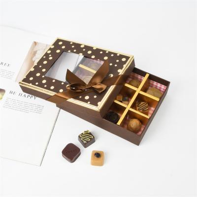 China Recyclable Wholesale Chocolates Box Luxury For Chocolate Packaging Red Gift Box for sale