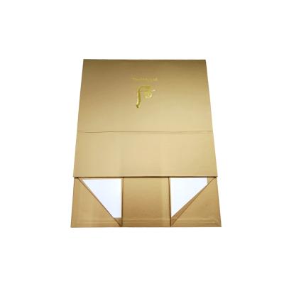 China Recycled Materials Fast Cosmetics Luxury Recoverable Collapsible Storage Box Shipping Packaging Paper Gift Box for sale