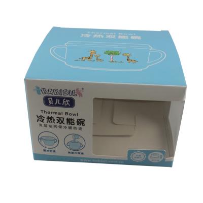 China Recycled Materials Store Customized Square Shape Window Rose Paper Card Eyelash Package Box for sale