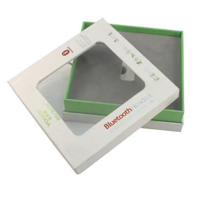 China Free Sample Materials Recycled Craft Box With Clear Window Packaging Paper Gift Box for sale