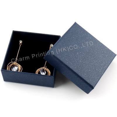 China Recyclable Quick Custom Label Color Paper Custom Lid And Base Ring Es Jewelery Packaging Slide Jewelry Box for sale