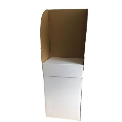 China Election One Person Corrugated Cardboard Voting Booth for sale