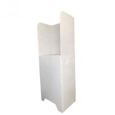 China Single Person Election Corrugated Plastic Voting Booth for sale