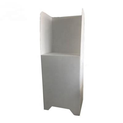 China Freestanding Collapsible Corrugated Election PP Booth For Africa Voting for sale