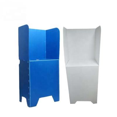 China One Person Booth PP Corrugated Foldable Election Station To Vote For Togo for sale