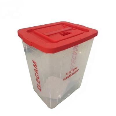 China Voting 50L Recyclable Election Ballot Box With Lid For Tanzania for sale