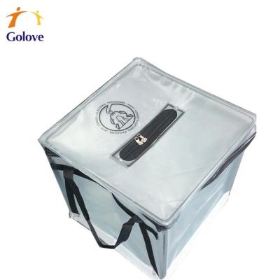 China PVC Recyclable Collapsible Ballot Box Voting Bag For Carrier Election for sale