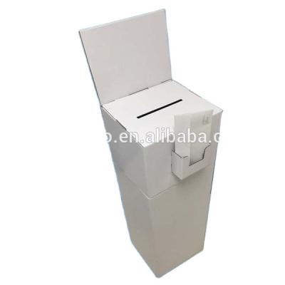 China Recyclable Cardboard Voting Stand Floor Voting Box for sale