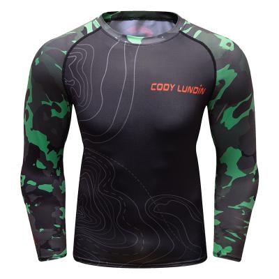 China Cody Lundin Rash Guard Men's Fitness Clothing Muttahida Majlis-e-Amal Bjj Sublimated Long Sleeve Rash Guard By Wear for sale