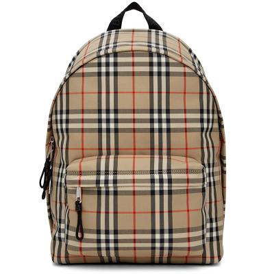 China New Fashion Canvas Female Backpack Style College School Bag Student Plaid Travel Backpack for sale