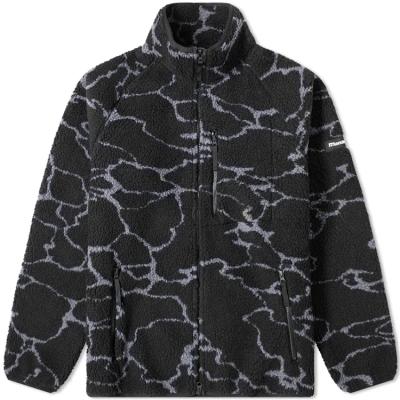 China QUICK DRY OEM Customized Casual Jacquard Pattern Sherpa Fleece Jackets For Men Winter 2021 for sale