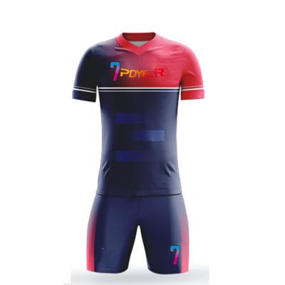 China Breathable Comfortable Soccer Jersey Sets Sublimation Football Wear For Men Custom Practice Football Shirts Football Sportswear Soccer Team Uniform for sale