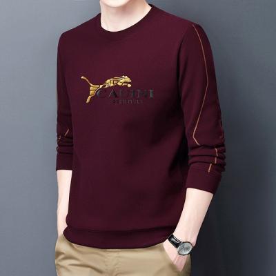 China 2021 New High Quality Wholesale Anti-wrinkle Men's Round Neck Long Sleeve Men's Casual Big Sweater for sale