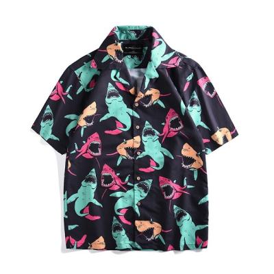 China Summer Digital Printing Casual Full Inventory Anti-pilling Men's Casual Shirts Beach Mens Hawaiian Shirts for sale