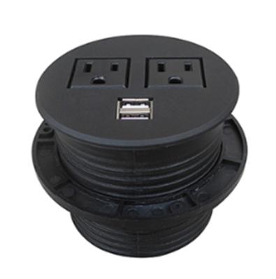 China Commercial Universal Round Desktop Electric Power Outlet Charging Power Extension Socket for sale