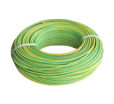 China Industrial BEYOND OPTICAL REACH PVC Insulated Cable Yellow Green Ground Grounding Electrical Copper Wire Cable for sale