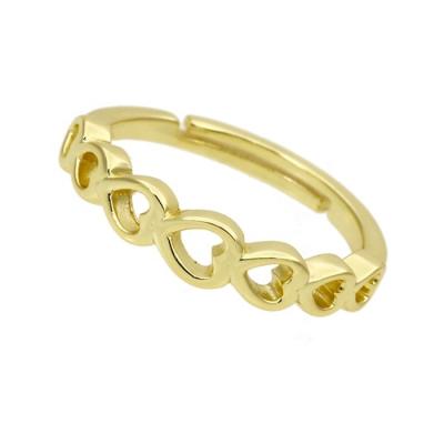 China Wholesale Popular Trendy Ins Fashion Newspaper Jewelry S925 Jewelry S925 Adjustable Chain Ring 14K Silver Gold Plated For Women for sale