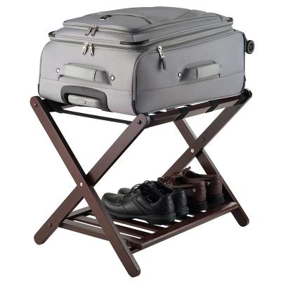 China Newest Modern Portable Hotel Stainless Steel Luggage Rack Rack for sale