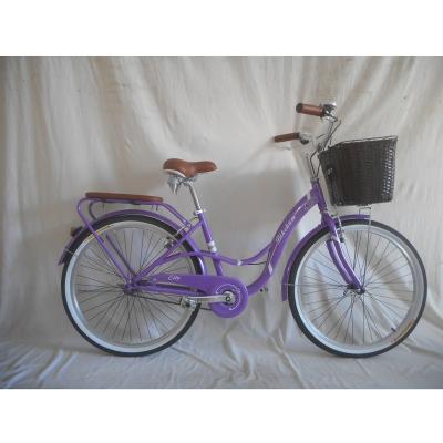 China Peru Steel Market Hot Sale Single Speed ​​Ladies Bike City Bicycle 26 Lady Cycle for sale